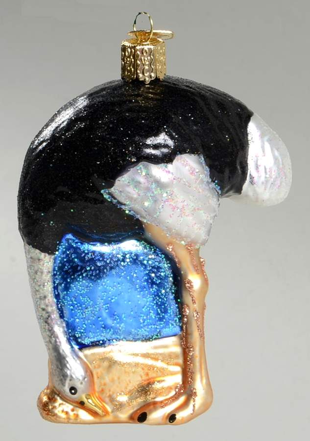 Birds-Hanging Head In The Sand - Ostrich - No Box by Old World Christmas (Newer)-1