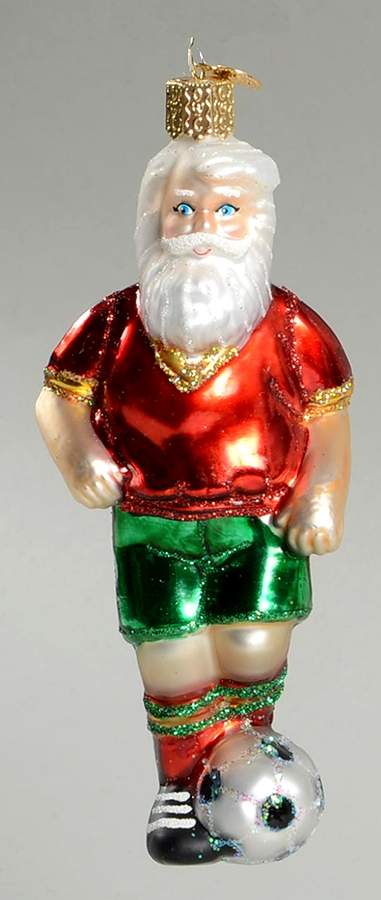 Old World Christmas Soccer Santa - No Box Nb1783 by Old World Christmas (Newer)-1