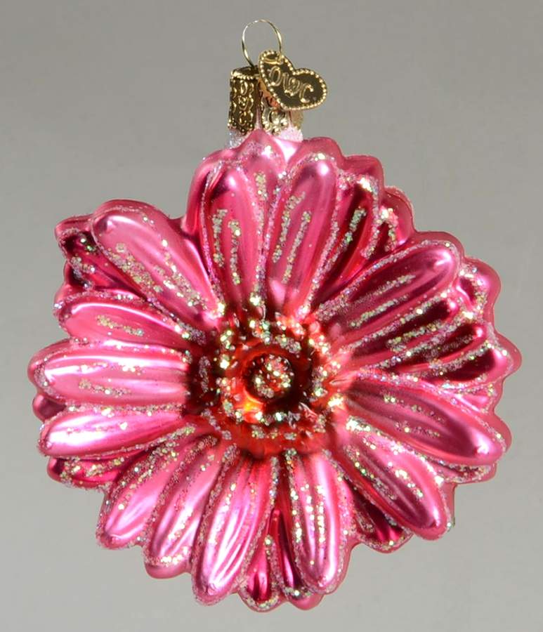 Old World Christmas Andy's Daisy - Dark Pink - No Box Nb2126 by Old World Christmas (Newer)-1