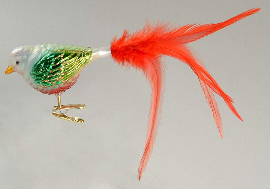 Birds - Clip-On Noel Songbird - No Box by Old World Christmas (Newer)-1