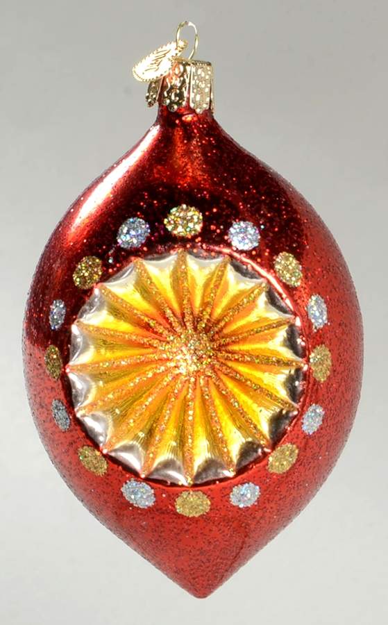 Old World Christmas Christmastime Reflector-Drop Red - No Box Nb2161 by Old World Christmas (Newer)-1