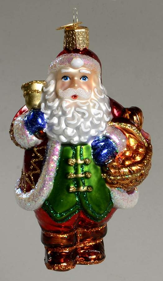 Old World Christmas Bell Ringer Santa - No Box Nb2145 by Old World Christmas (Newer)-1
