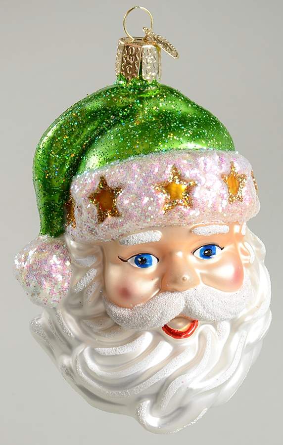 Old World Christmas Fashion Santa - Green - No Box Nb2154 by Old World Christmas (Newer)-1