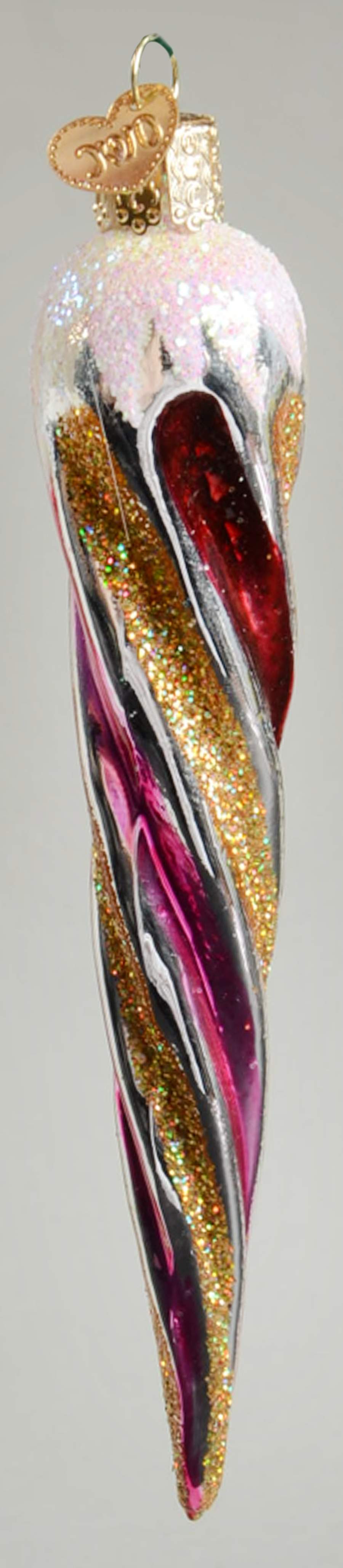 Old World Christmas Fashion Icicle - Pink - No Box Nb2117 by Old World Christmas (Newer)-1
