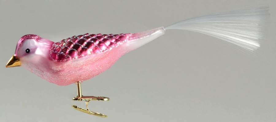 Birds - Clip-On Orchid Blossom Bird - No Box by Old World Christmas (Newer)-1