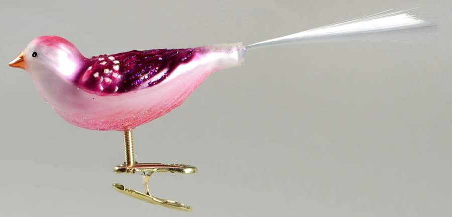 Birds - Clip-On Blossom Songbird - No Box by Old World Christmas (Newer)-1