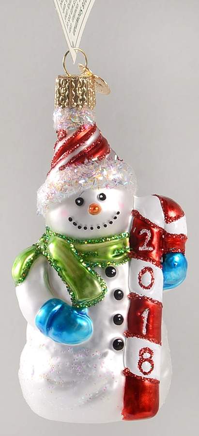 Annual Snowman 2018 Snowman - No Box Nb2018 by Old World Christmas (Newer)-1