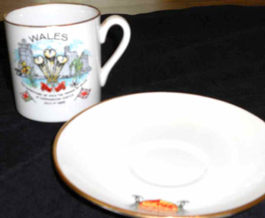 Myott Royalty Giftware Prince Of Wales-1969 - Demitasse Cup & Sucer Set by Myott Staffordshire-1