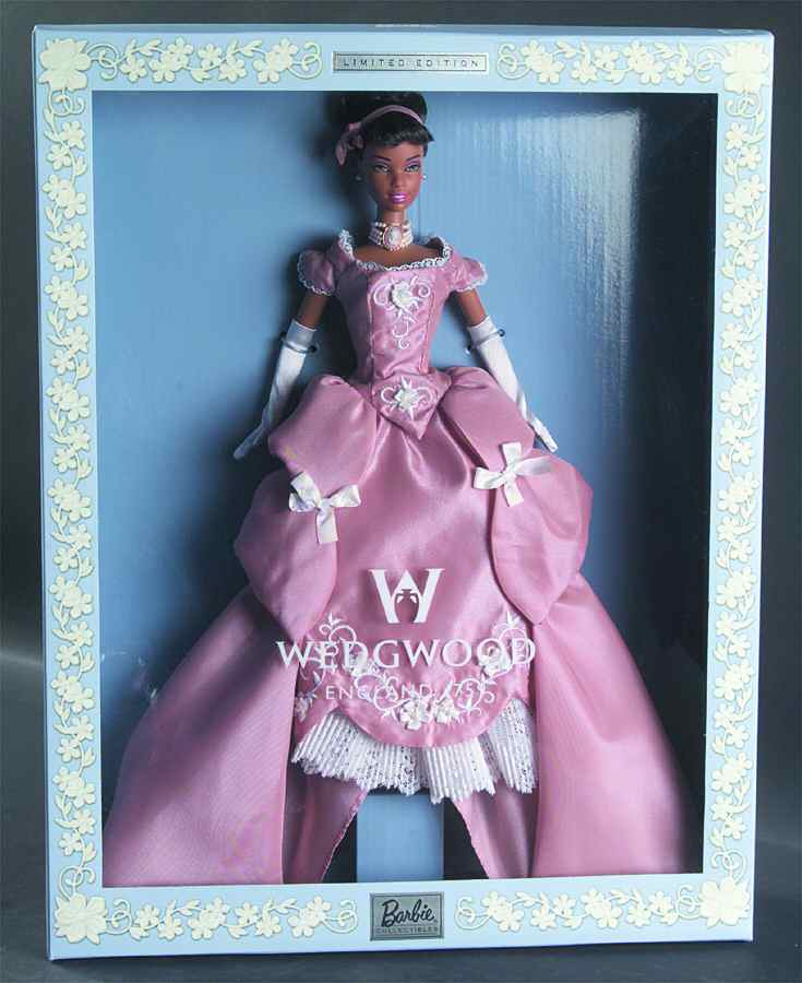 Wedgwood Barbie 2001-African American - No Box by Mattel-1