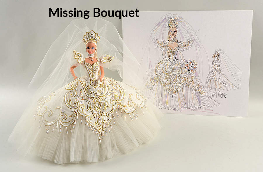 Bob Mackie Designer Collection Empress Bride Barbie - Boxed by Mattel-1