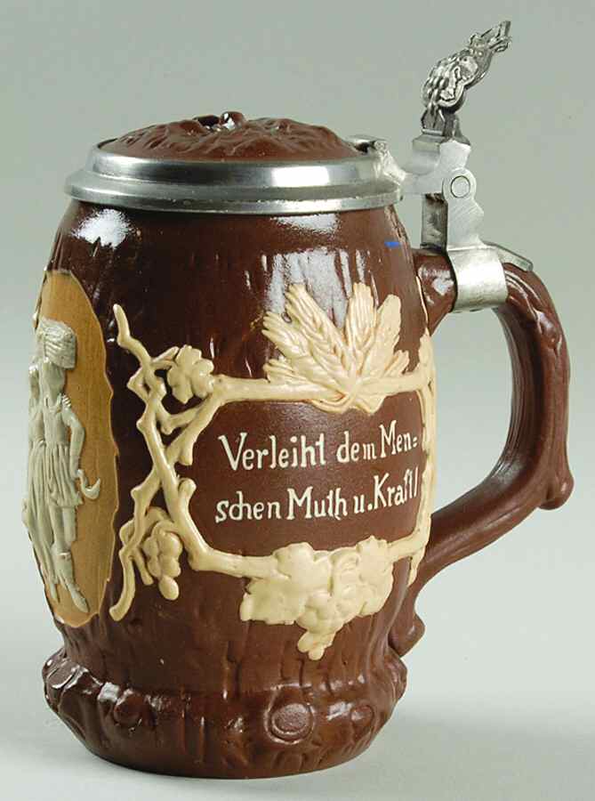 Mettlach Steins Harvest Stein W/ Lid - Boxed by Mettlach-1