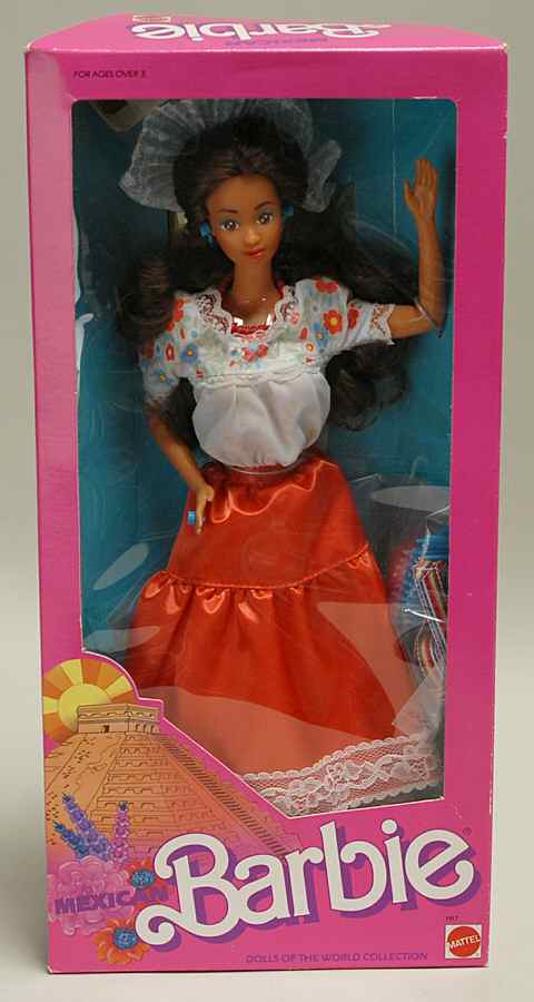Dolls of the World Mexican Barbie - No Box by Mattel-1