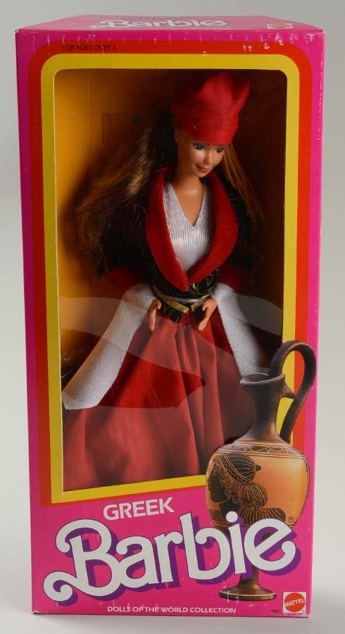 Dolls of the World Greek Barbie - No Box by Mattel-1