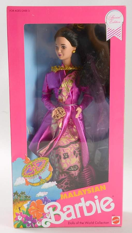 Dolls of the World Malaysian Barbie - No Box by Mattel-1