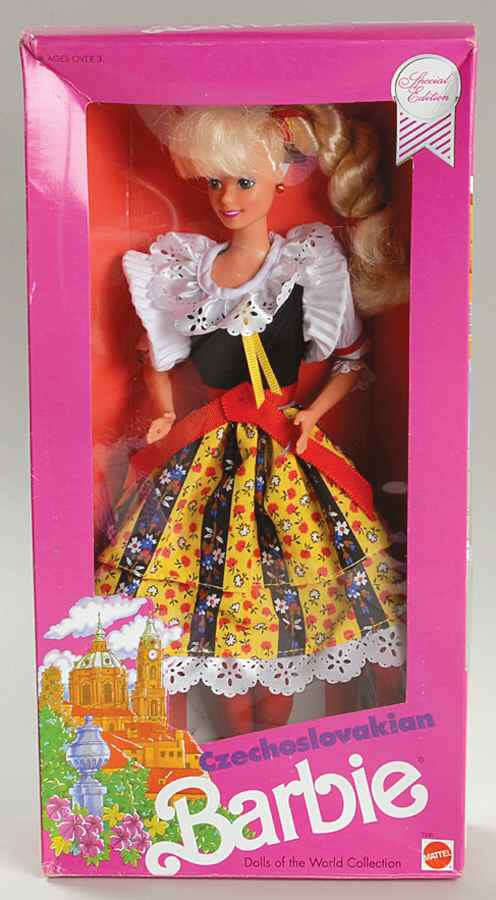 Dolls of the World Czechoslovakian Barbie - No Box by Mattel-1