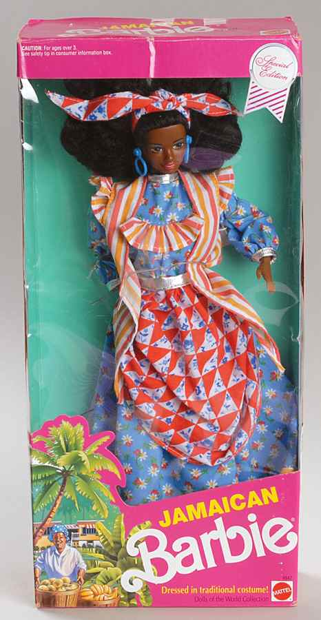 Dolls of the World Jamaican Barbie - Boxed by Mattel-1