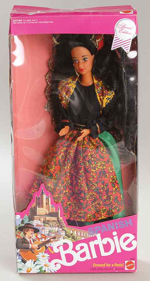 Dolls of the World Spanish Barbie - Boxed by Mattel-1