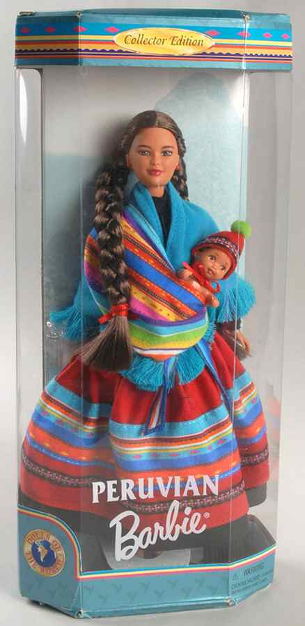 Dolls of the World Peruvian Baribie - Boxed by Mattel-1