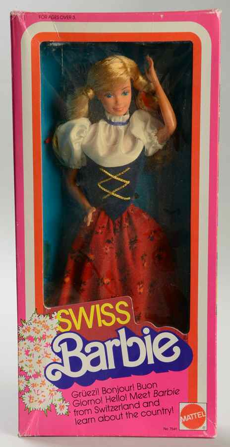 Dolls of the World Swiss Barbie - Boxed by Mattel-1