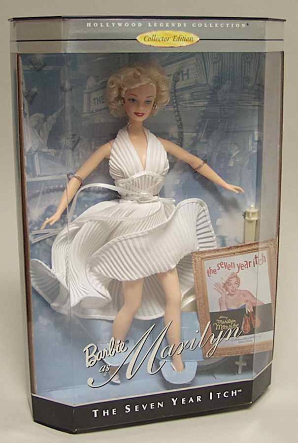 Marilyn Monroe-Hollywood Legends Seven Year Itch - Boxed by Mattel-1