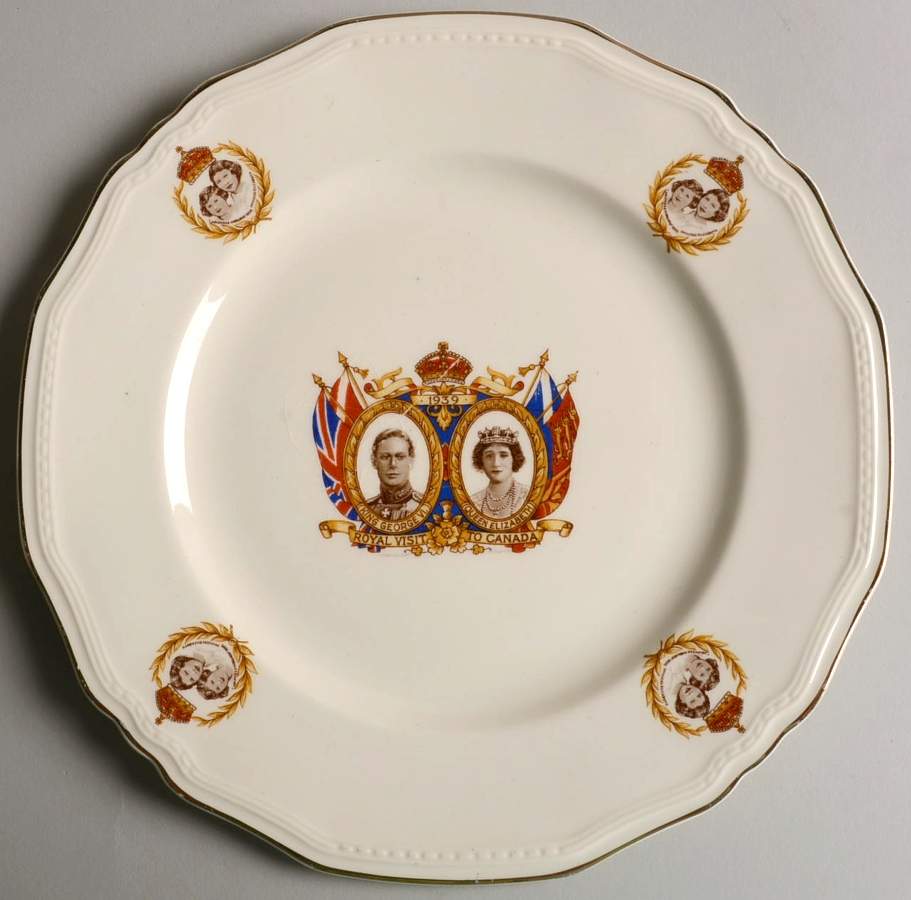 Alfred Meakin Royalty Giftware George Vi Family Visit To Canada Plate - No Box by Alfred Meakin-1
