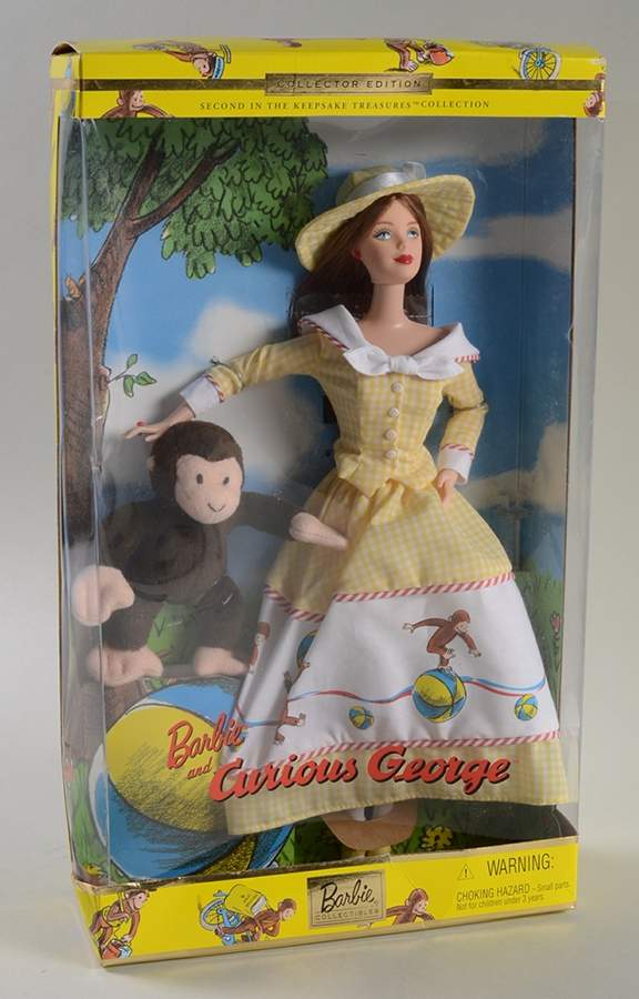 Keepsake Treasures Barbie And Curious George - No Box by Mattel-1