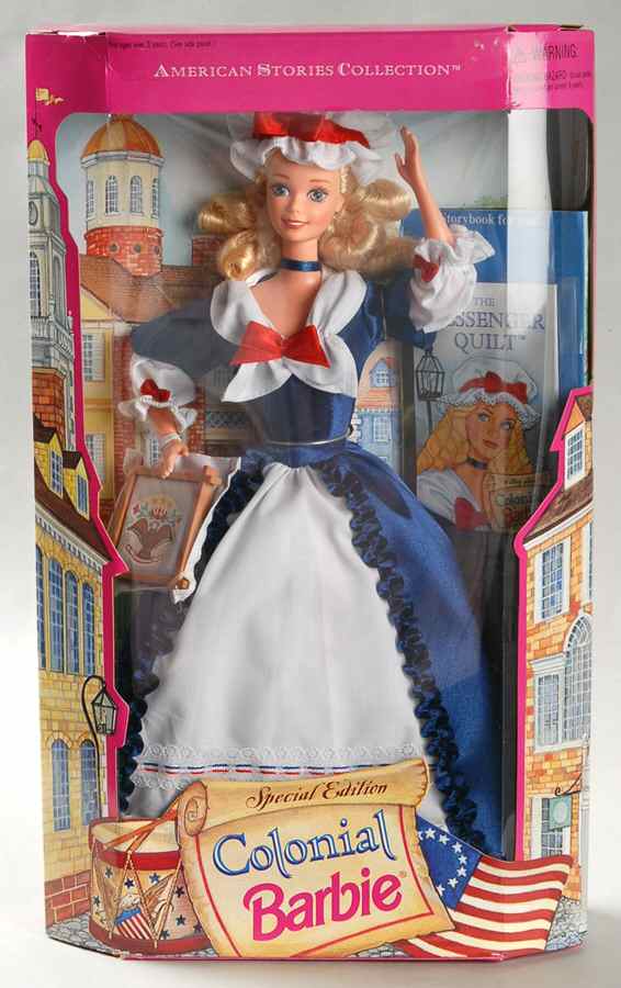 American Stories Colonial Barbie - No Box by Mattel-1