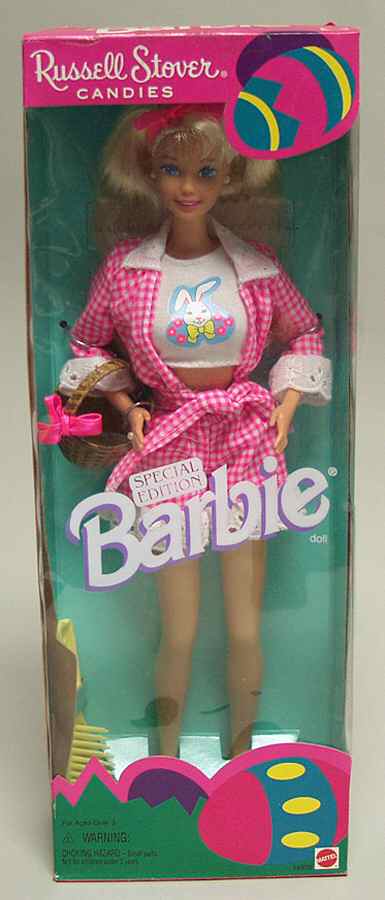 Russell Stover Candies Pink & White Checked Outfit - No Box by Mattel-1
