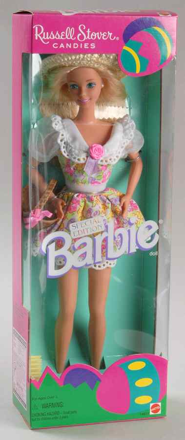 Russell Stover Candies Floral Print Dress Straw Hat - No Box by Mattel-1