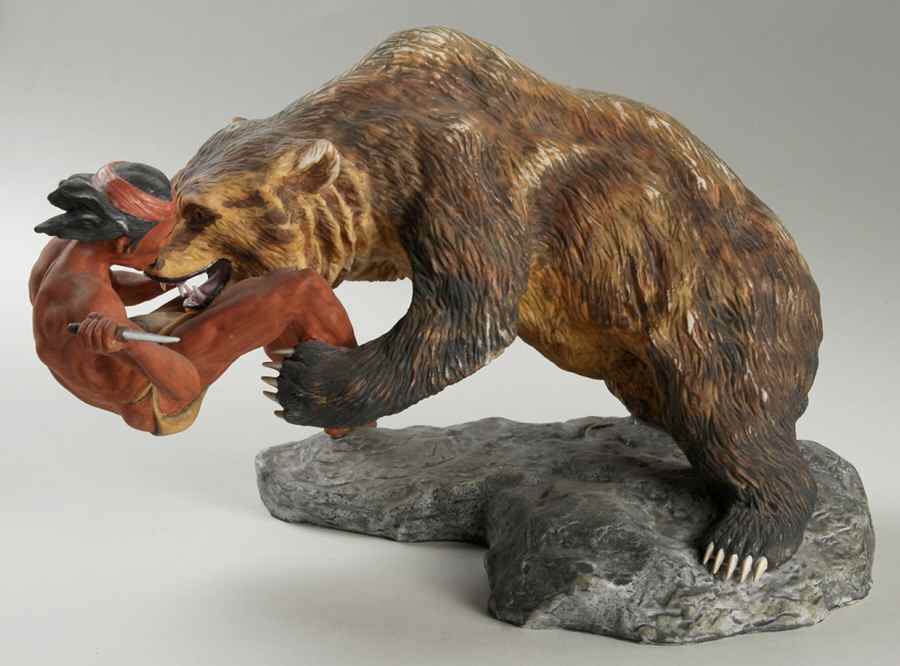 Americana Collection Grizzly Bear And Indian - No Box by Maruri-1