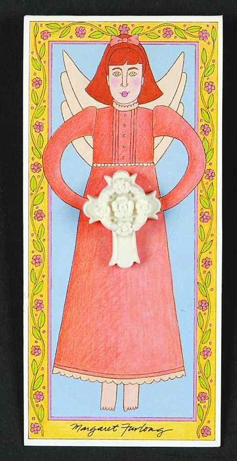 Margaret Furlong Giftware Cross Of Roses-Lapel Pin - No Box by Margaret Furlong-1
