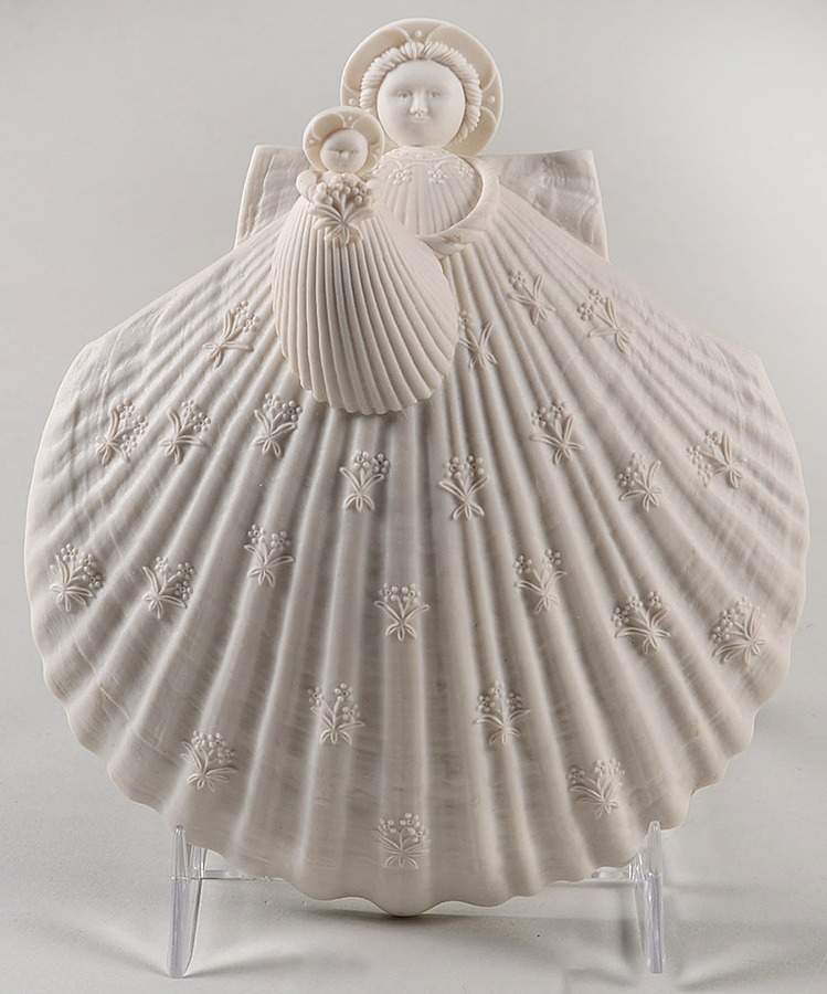 Madonna and Child Madonna Of The Flowers - No Box by Margaret Furlong-1