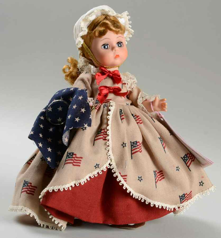 Americana Series Betsy Ross-Brown And Red Dress - No Box by Madame Alexander-1