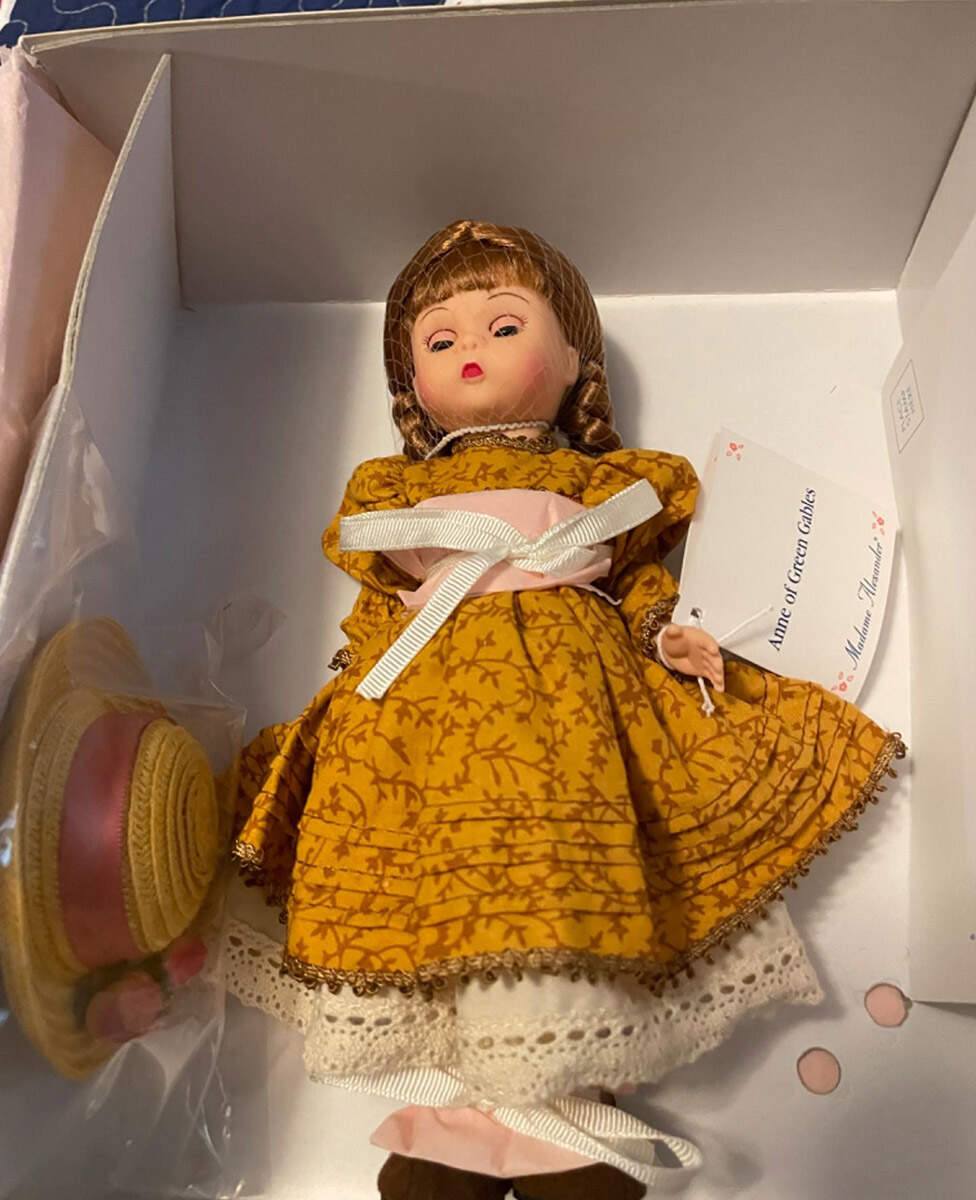 Anne of Green Gables Brown Print Dress - Boxed by Madame Alexander-1
