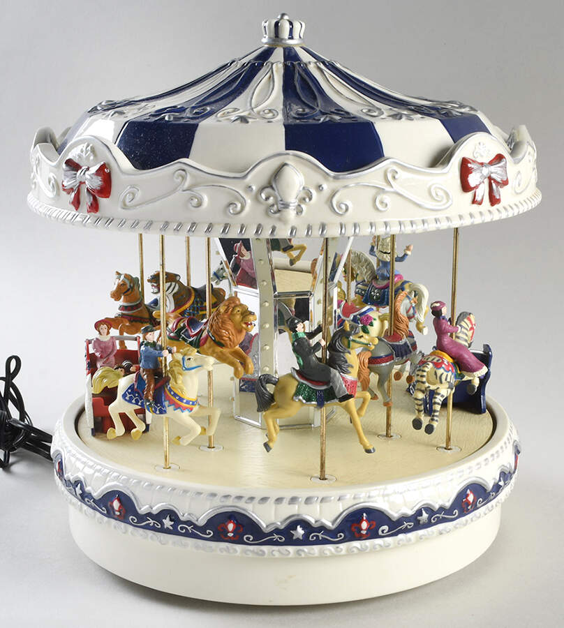 Mr Christmas Musical Carousel-Blue Panels - No Box by Mr Christmas-1
