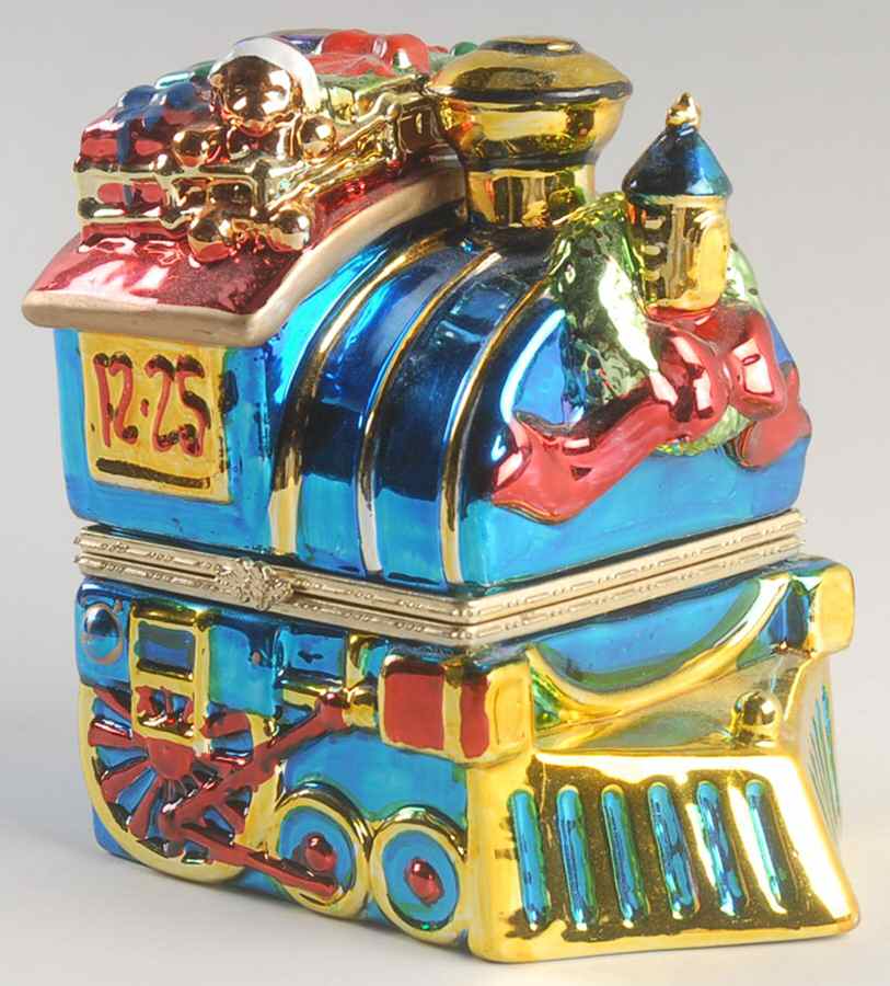 Hinged Box Musicals Train Engine - Boxed by Mr Christmas-1