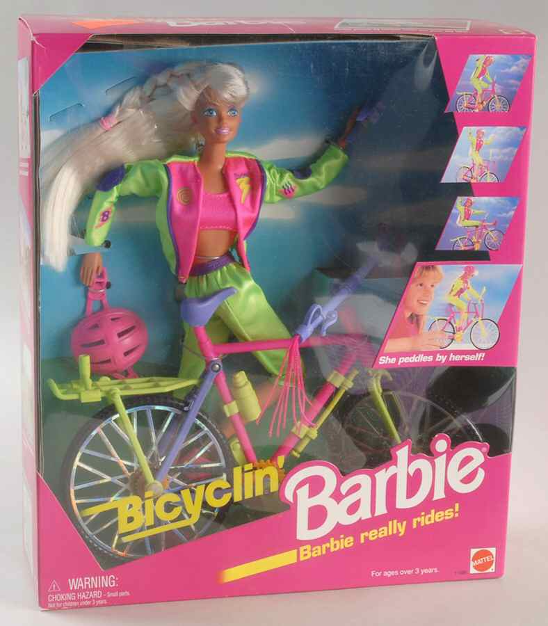 Toys R Us-Exclusives Bicyclin' Barbie  - With Box by Mattel-1