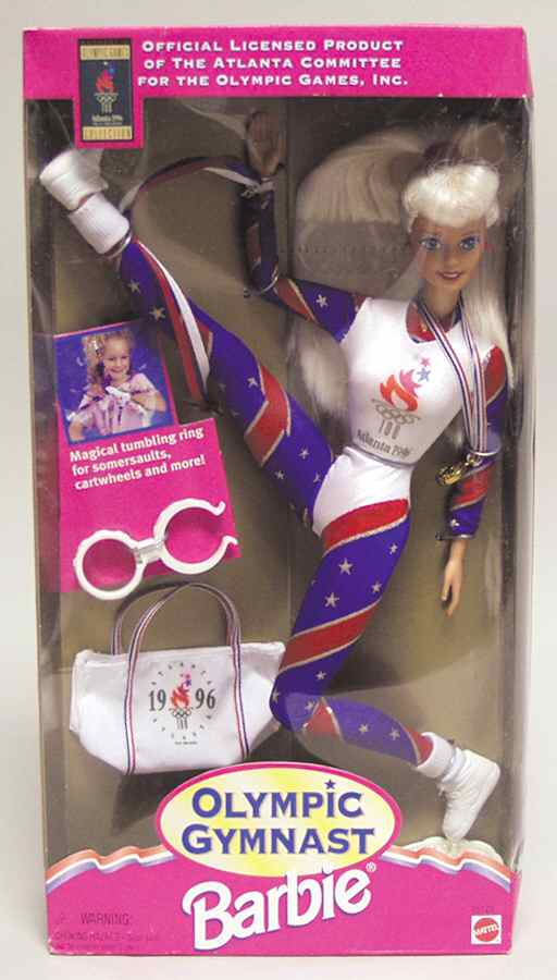 Olympic Barbie Gymnast Blonde - Boxed by Mattel-1
