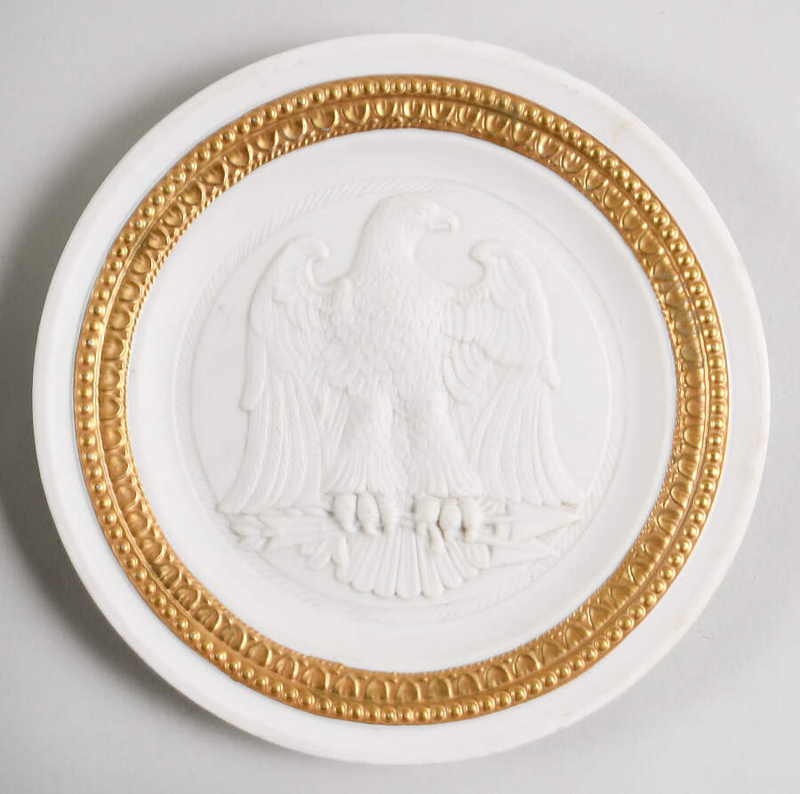 Mottahedah Giftware & Figurines White Porcelain Eagle Plaque - No Box by Mottahedeh-1