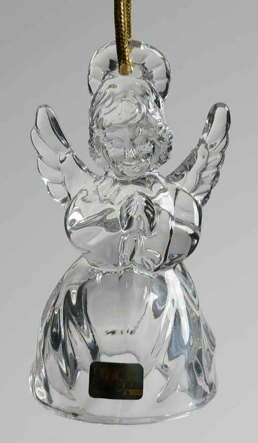 Mikasa Crystal Ornaments Heavenly Music Praying Angel - Boxed by Mikasa-1