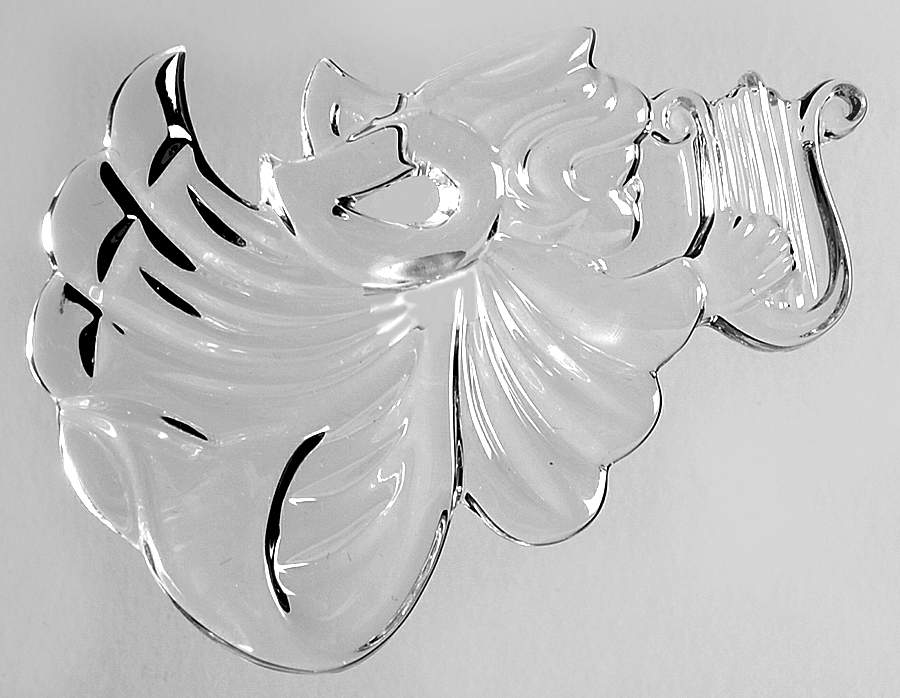 Mikasa Crystal Ornaments Cherub Harp - Boxed by Mikasa-1
