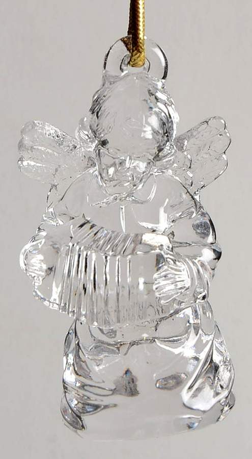 Mikasa Crystal Ornaments Angel With Accordion - Boxed by Mikasa-1