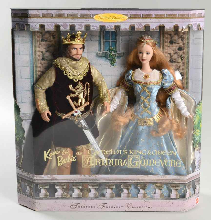 Together Forever King Arthur & Guinevere-Ken & Barbie - Boxed by Mattel-1