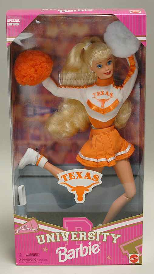 University Barbie Texas Longhorns - Boxed by Mattel-1