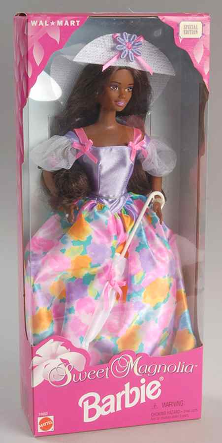 Walmart Store Barbies Sweet Magnolin-African American - No Box by Mattel-1
