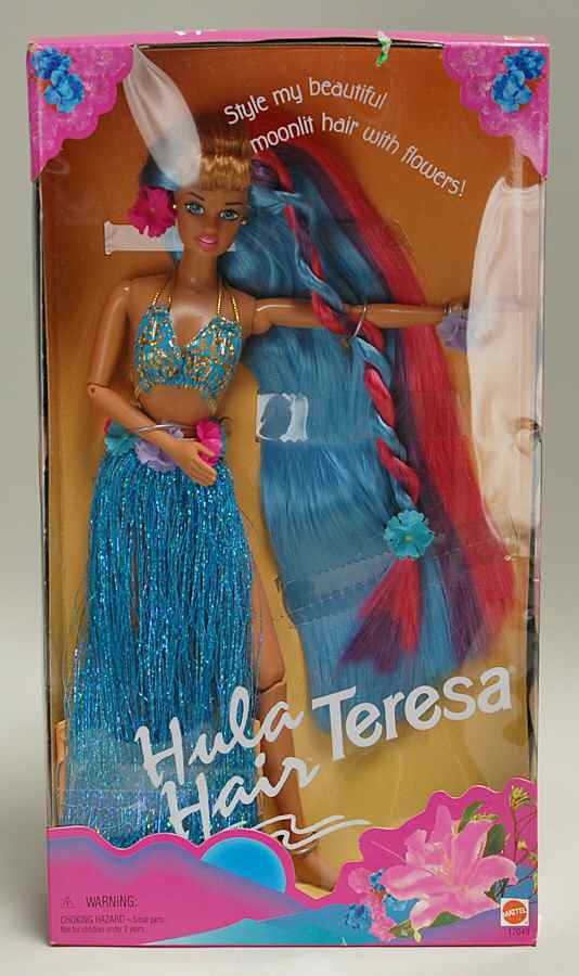 Friends of Barbie Hula Hair-Teresa - No Box by Mattel-1