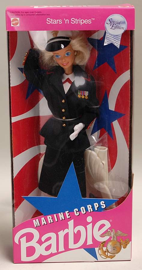 Stars N Stripes Barbies Marine Corps Barbie - Boxed by Mattel-1