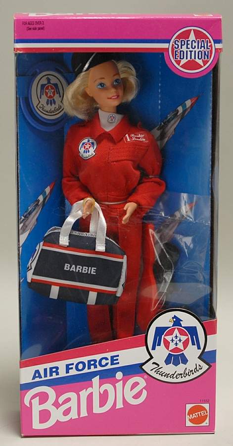 Stars N Stripes Barbies Air Force Barbie-Thunderbirds - No Box by Mattel-1