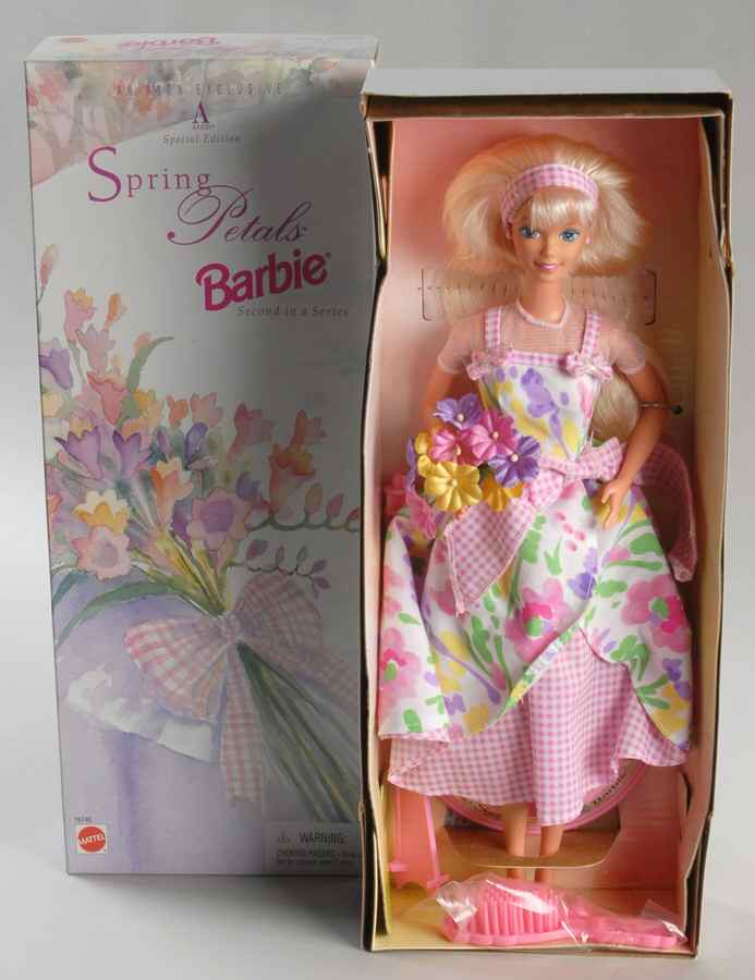 Avon Barbie Spring Petals  Caucasian Blonde - Boxed by Mattel-1