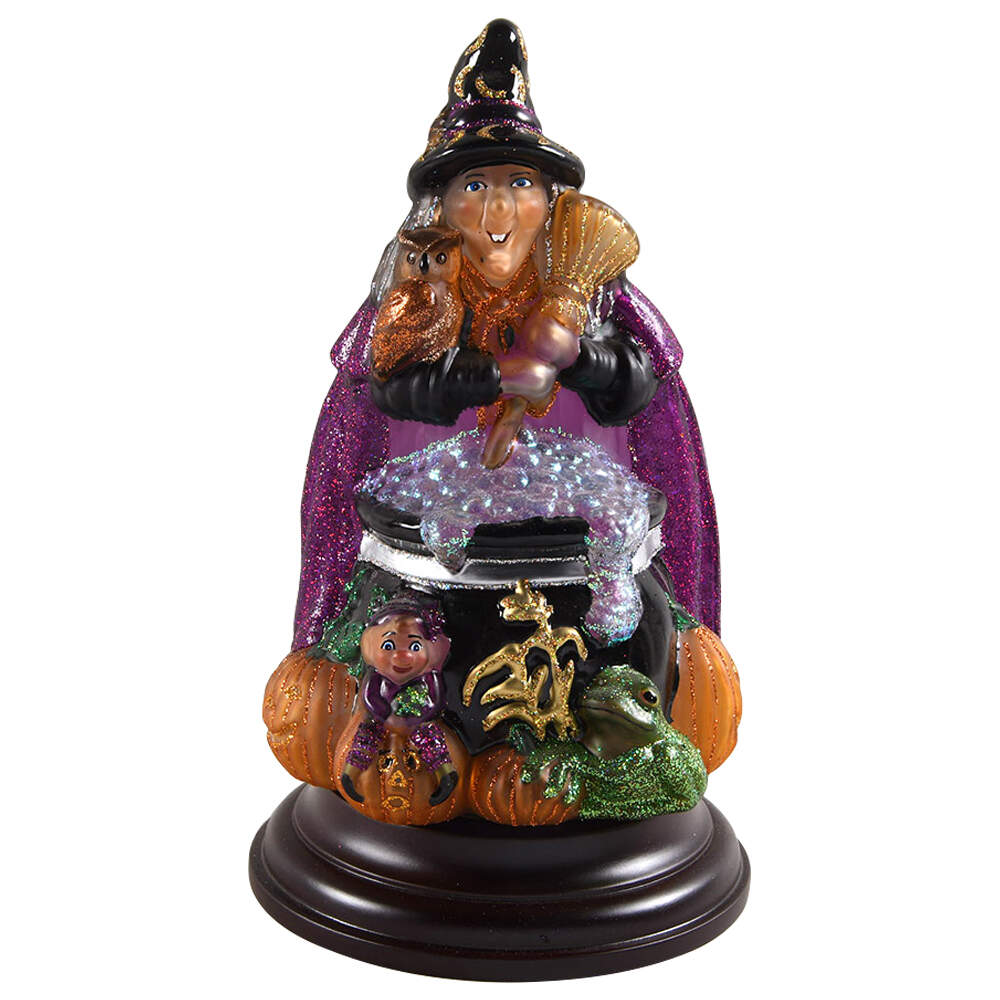 Lights Witch With Cauldron - No Box by Old World Christmas (Newer)-1